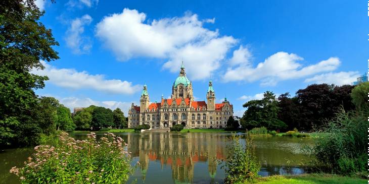 Duitsland Hannover fietsen Bert Sitters RonReizen.nl nieuwe stadhuis