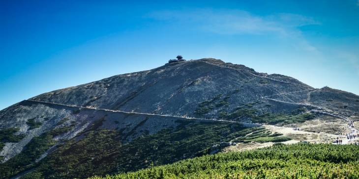 De Sniezka: hoogste punt van het Reuzengebergte