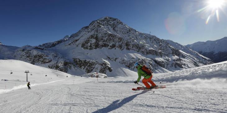 Zonnige pistes