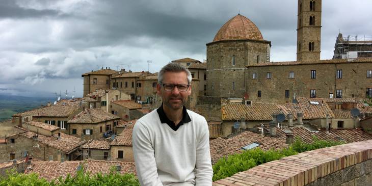 Uitzicht op Volterra.